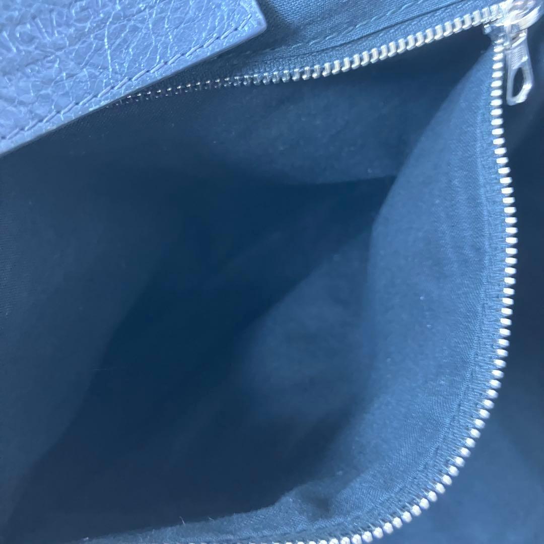 バレンシアガ✨カバスS シワ加工 本革 レザー トートバッグ ダークグレー