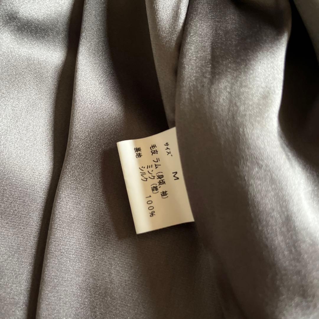 【Ayaサマ専用】Riecco ミンク襟　ラム　リアルファーコート