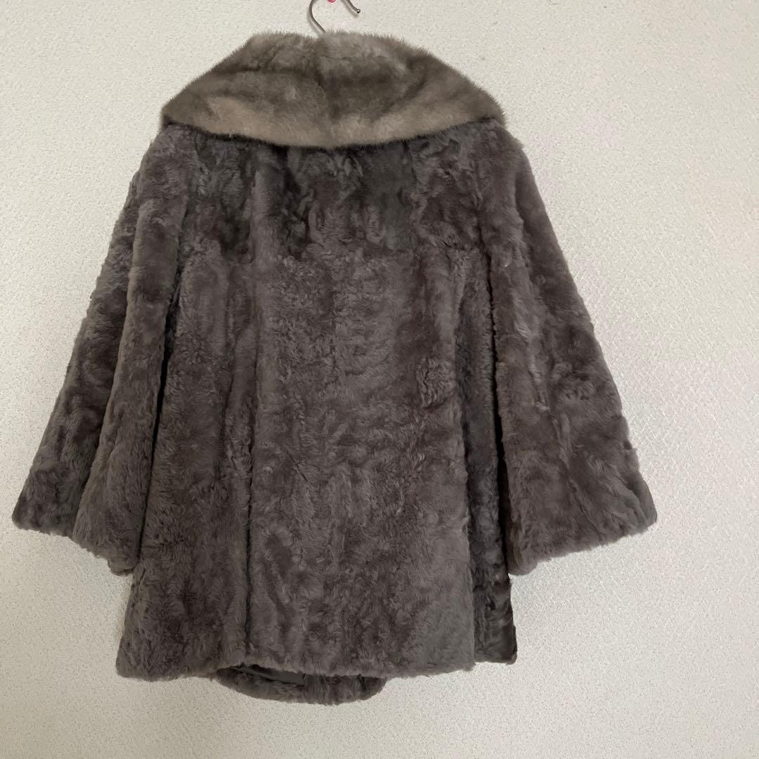 【Ayaサマ専用】Riecco ミンク襟　ラム　リアルファーコート