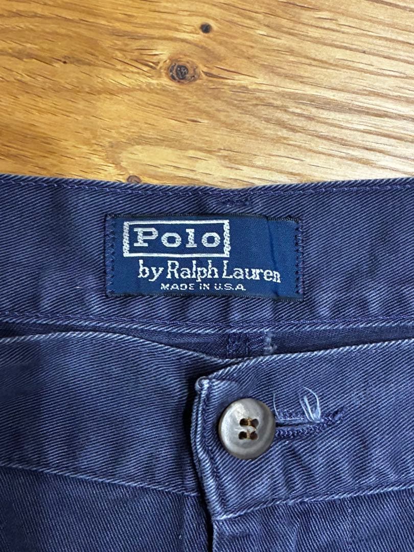 USA製 初期タグ ラルフローレン 90s ポロチノ 2タック polo W36