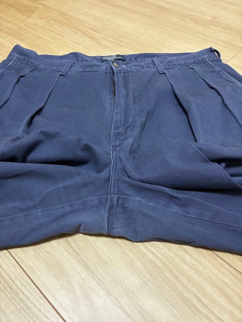 USA製 初期タグ ラルフローレン 90s ポロチノ 2タック polo W36