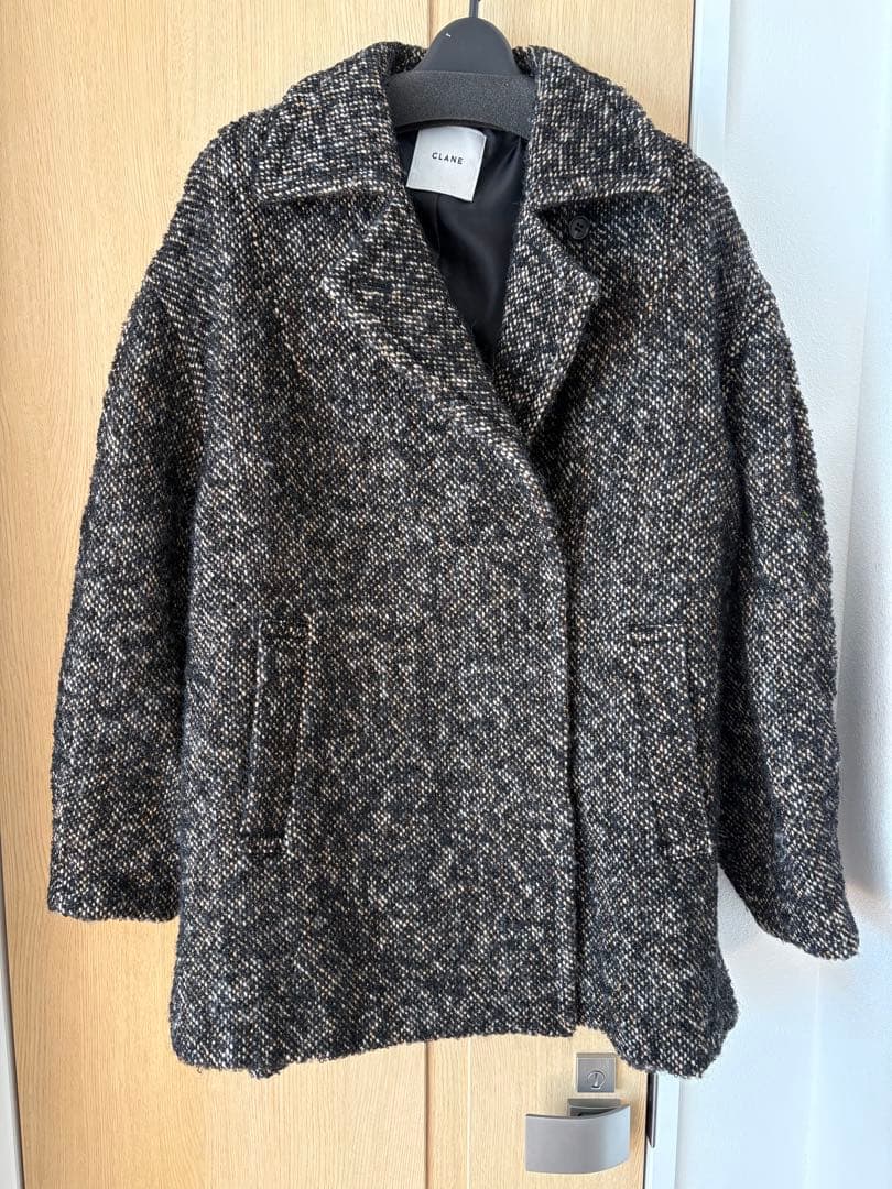 ジャケット・アウター CLANE MIX LOOP TWEED BOX COAT
