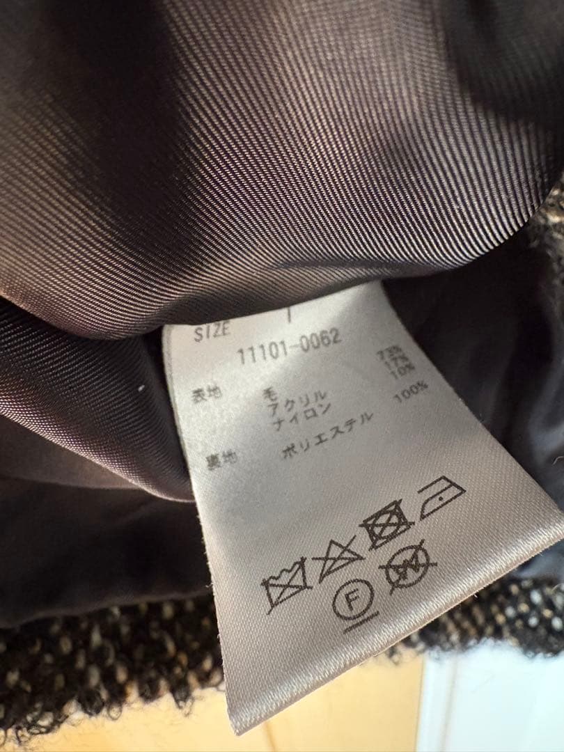 ジャケット・アウター CLANE MIX LOOP TWEED BOX COAT