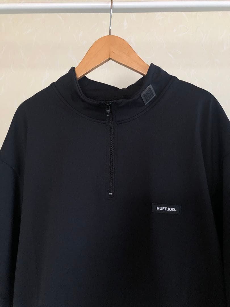RUFFLOG HALF ZIP MOCK NECK SHIRT サイズM