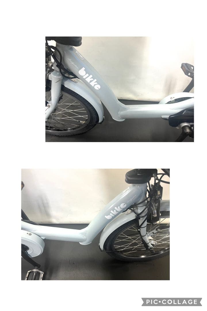 1年保証 ブリヂストン　ビッケポーラー　20インチ　水色　電動アシスト自転車