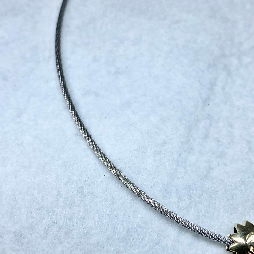 未使用級 フィリップシャリオール ネックレス チョーカー ワイヤー 付属品つき