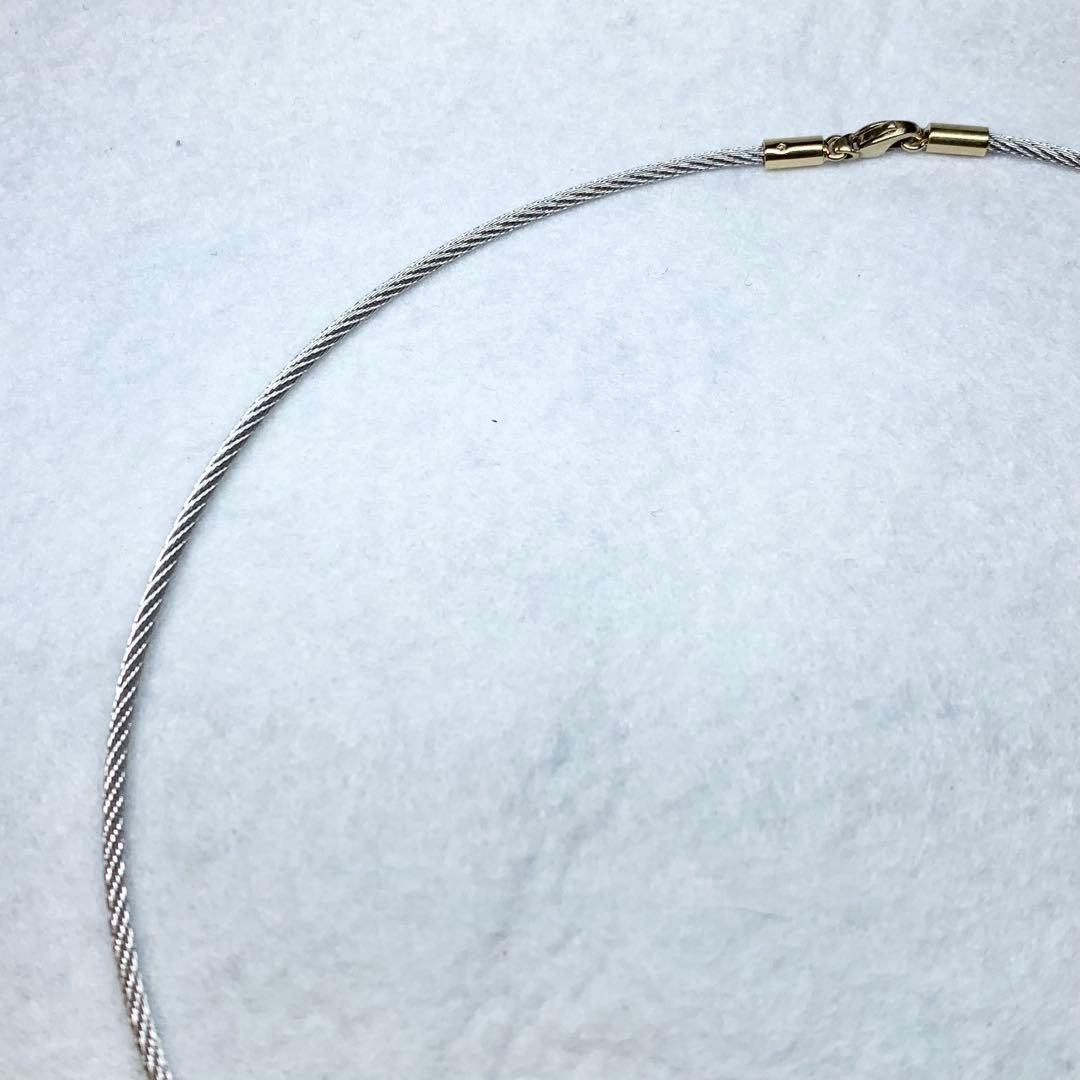 未使用級 フィリップシャリオール ネックレス チョーカー ワイヤー 付属品つき