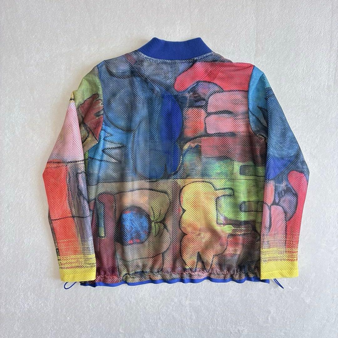 TRUNK HIROKO KOSHINO アートプリントメッシュデザインブルゾン
