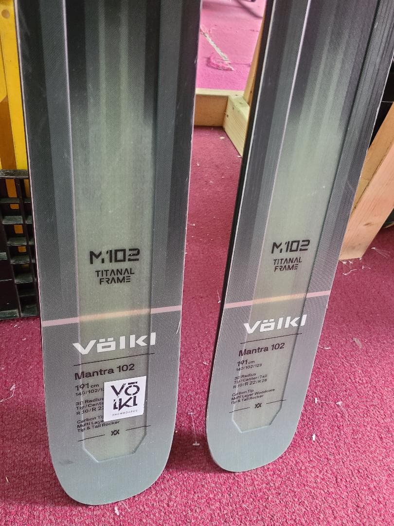 191cm VOLKL MANTRA 102 + DUKE PT16 + シール