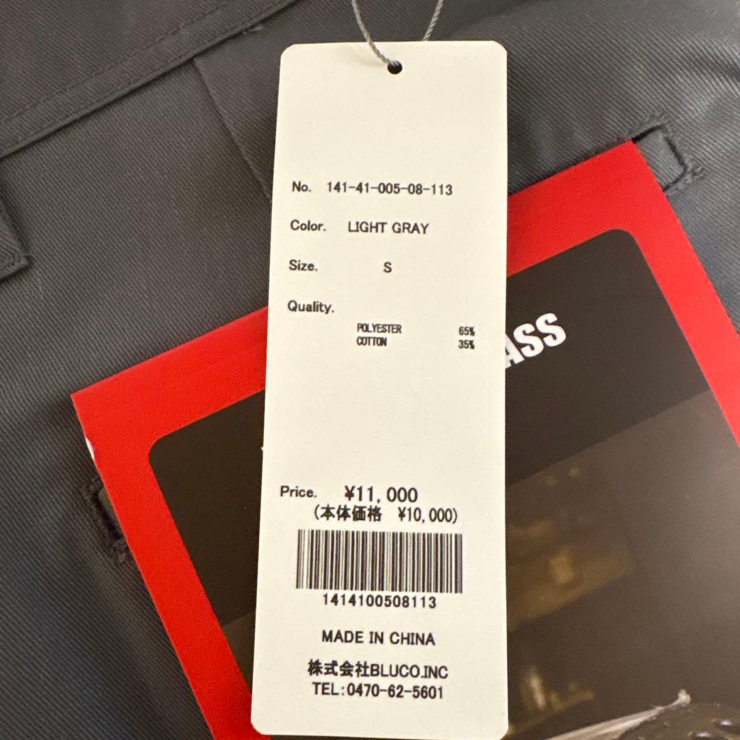 BLUCO ブルコ ワークパンツ 141-41-005 ライトグレー Sサイズ