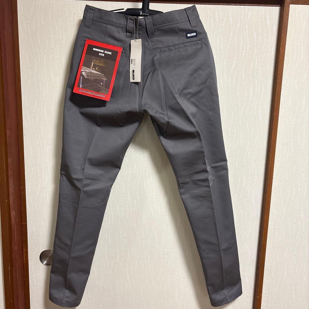 BLUCO ブルコ ワークパンツ 141-41-005 ライトグレー Sサイズ