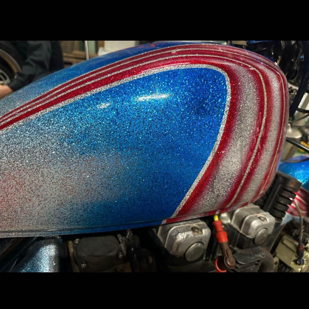 Ko　Kawasaki バイク カウル・フェンダー 青・赤 ゼファー400