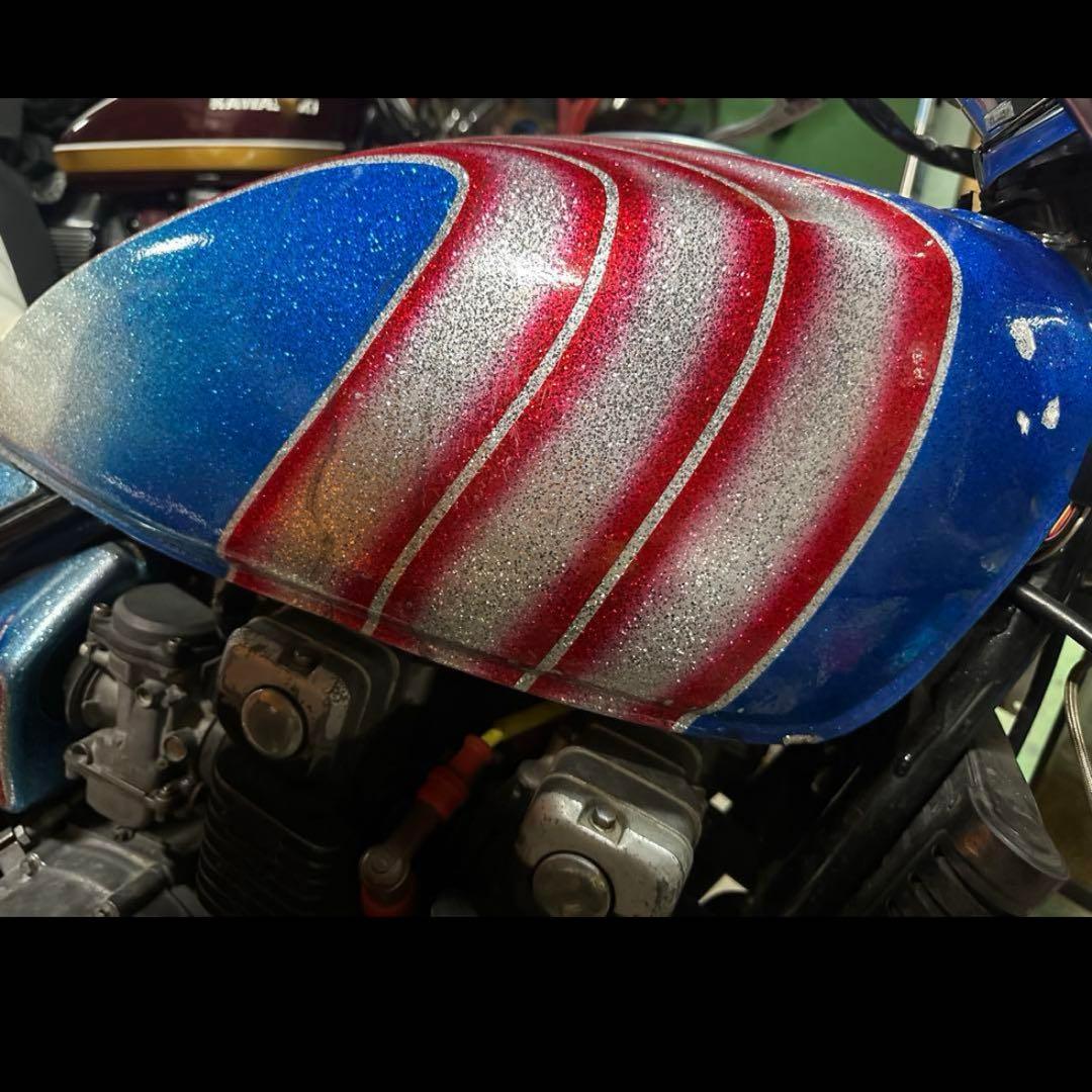 Ko　Kawasaki バイク カウル・フェンダー 青・赤 ゼファー400