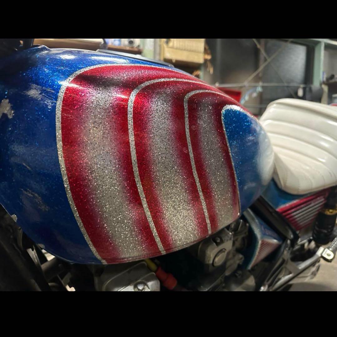 Ko　Kawasaki バイク カウル・フェンダー 青・赤 ゼファー400