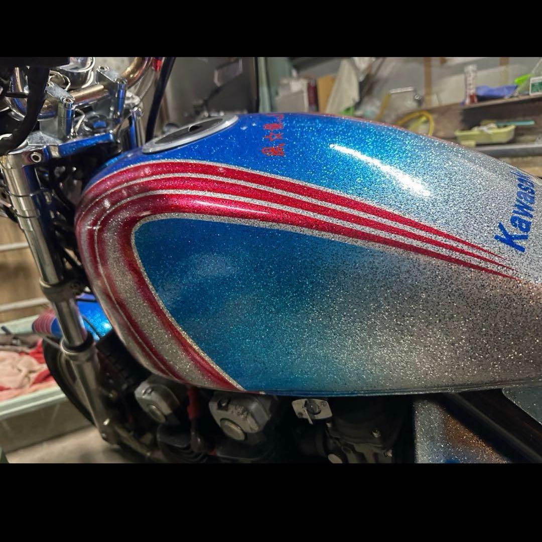 Ko　Kawasaki バイク カウル・フェンダー 青・赤 ゼファー400