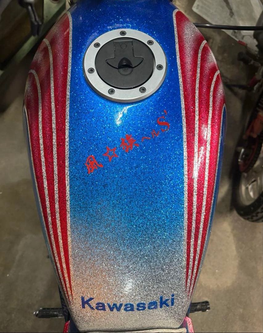 Ko　Kawasaki バイク カウル・フェンダー 青・赤 ゼファー400