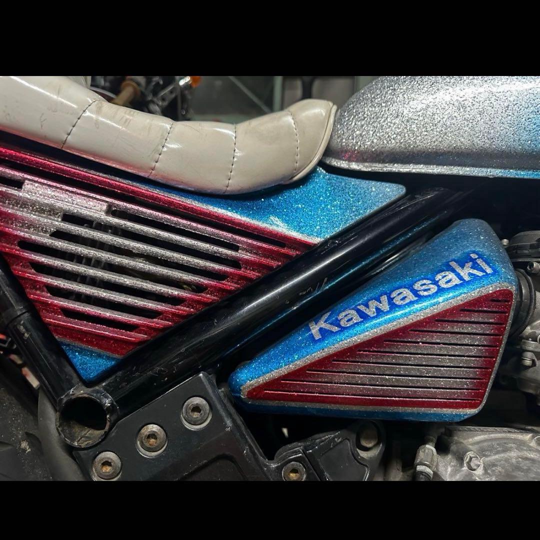 Ko　Kawasaki バイク カウル・フェンダー 青・赤 ゼファー400