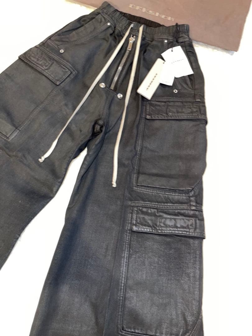 パンツ RICK OWENS DOUBLE CARGO JUMBO BELAS WAX