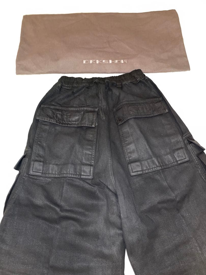 パンツ RICK OWENS DOUBLE CARGO JUMBO BELAS WAX