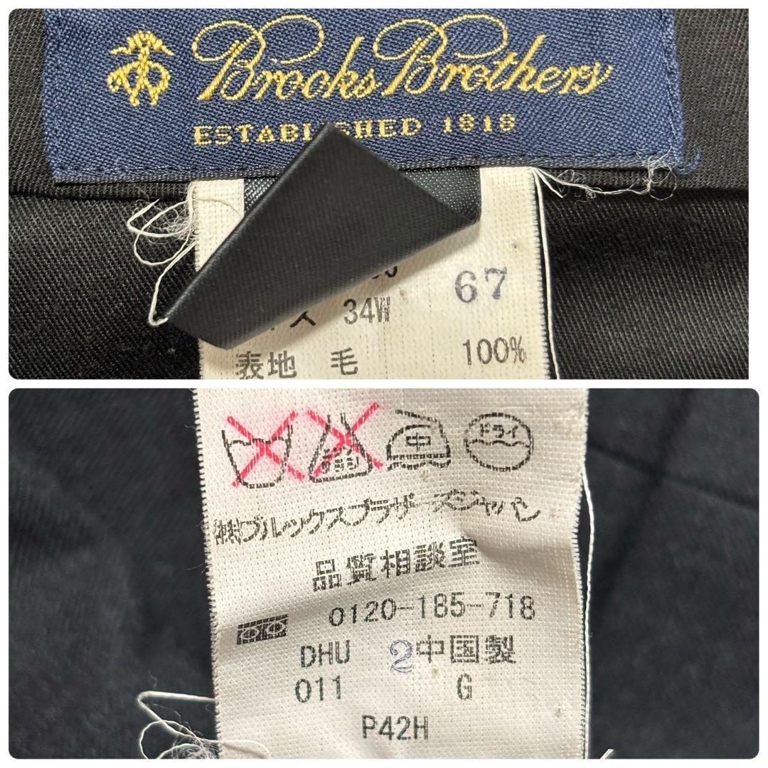 美品 ブルックスブラザーズ チャコールグレー Lサイズ スーツ セットアップ