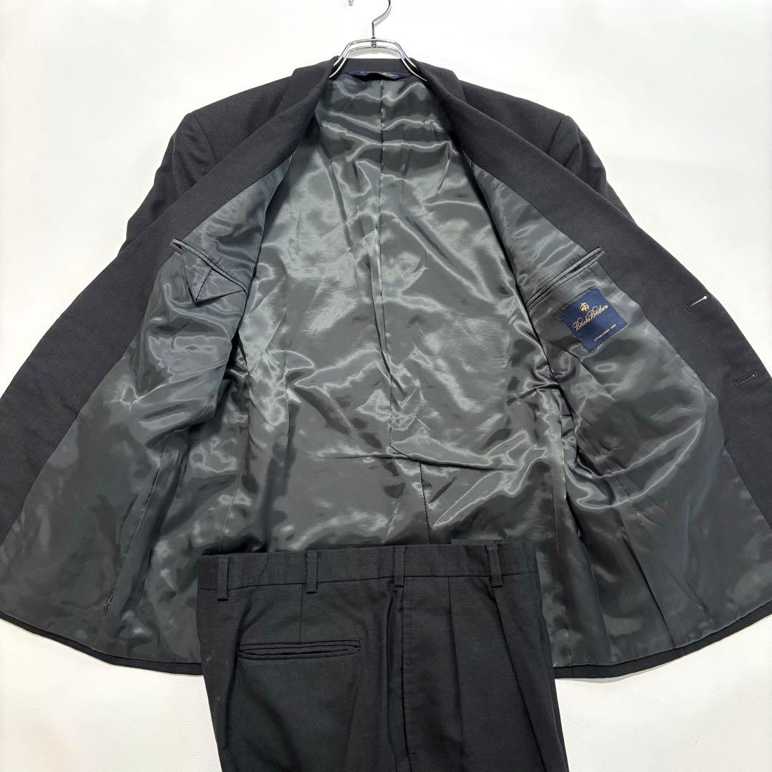 美品 ブルックスブラザーズ チャコールグレー Lサイズ スーツ セットアップ