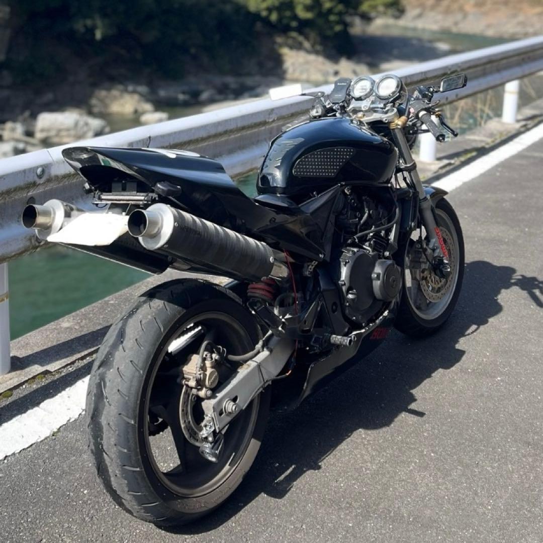 ホーネット250 SP忠男 スーパーコンバット 2本出し フルエキ マフラー