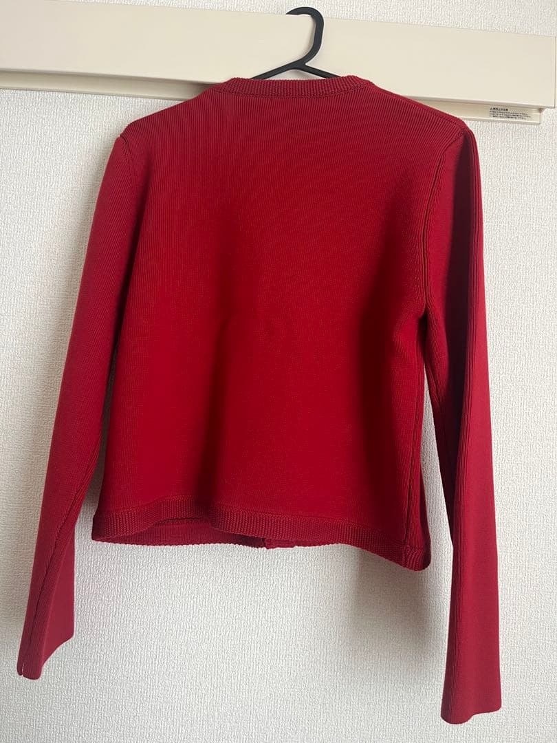 【ZOZO限定】オリジナルボタンノーカラーニットジャケット(値段交渉あれば検討)