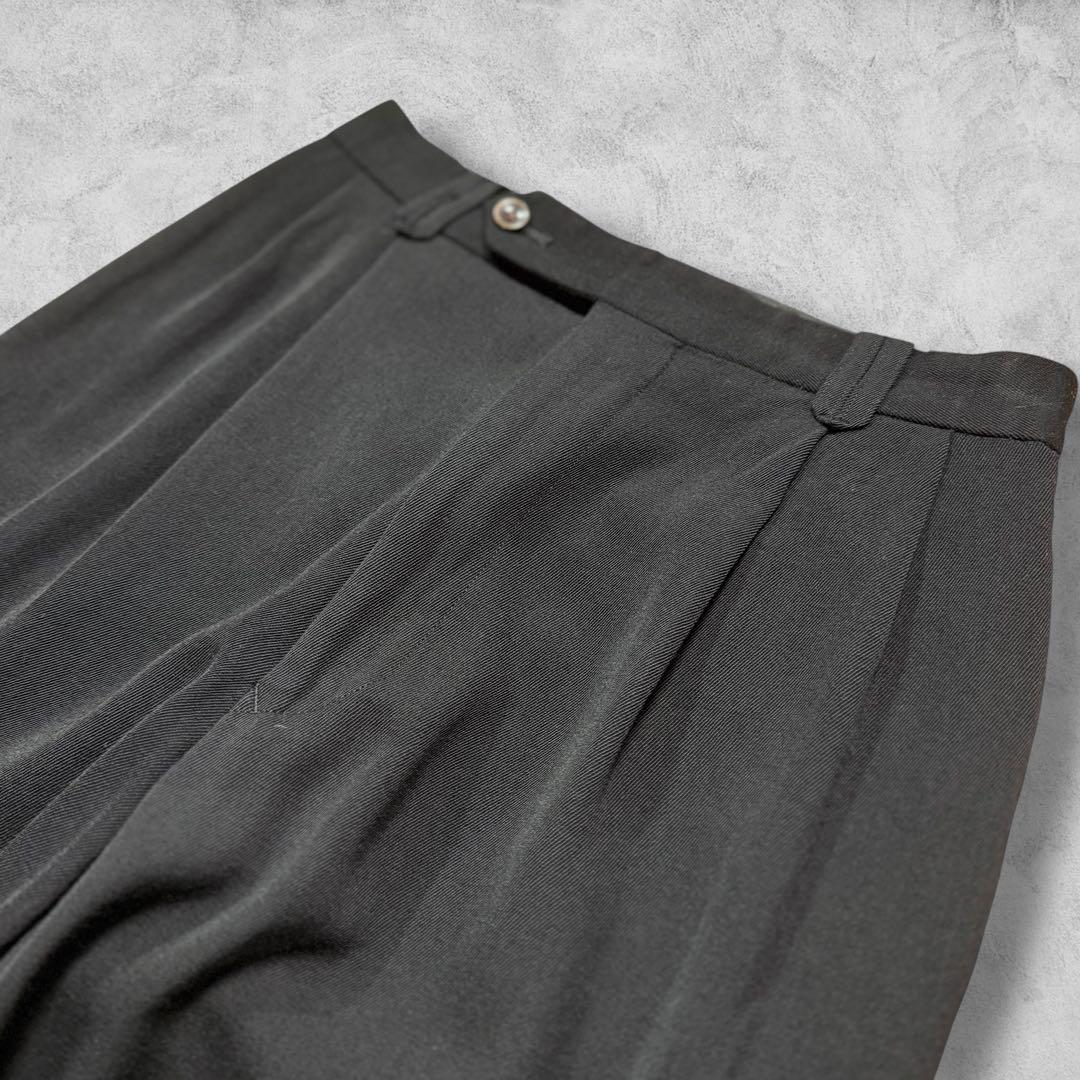 Jean Paul GAULTIER 90's ウールワイドスラックス 黒