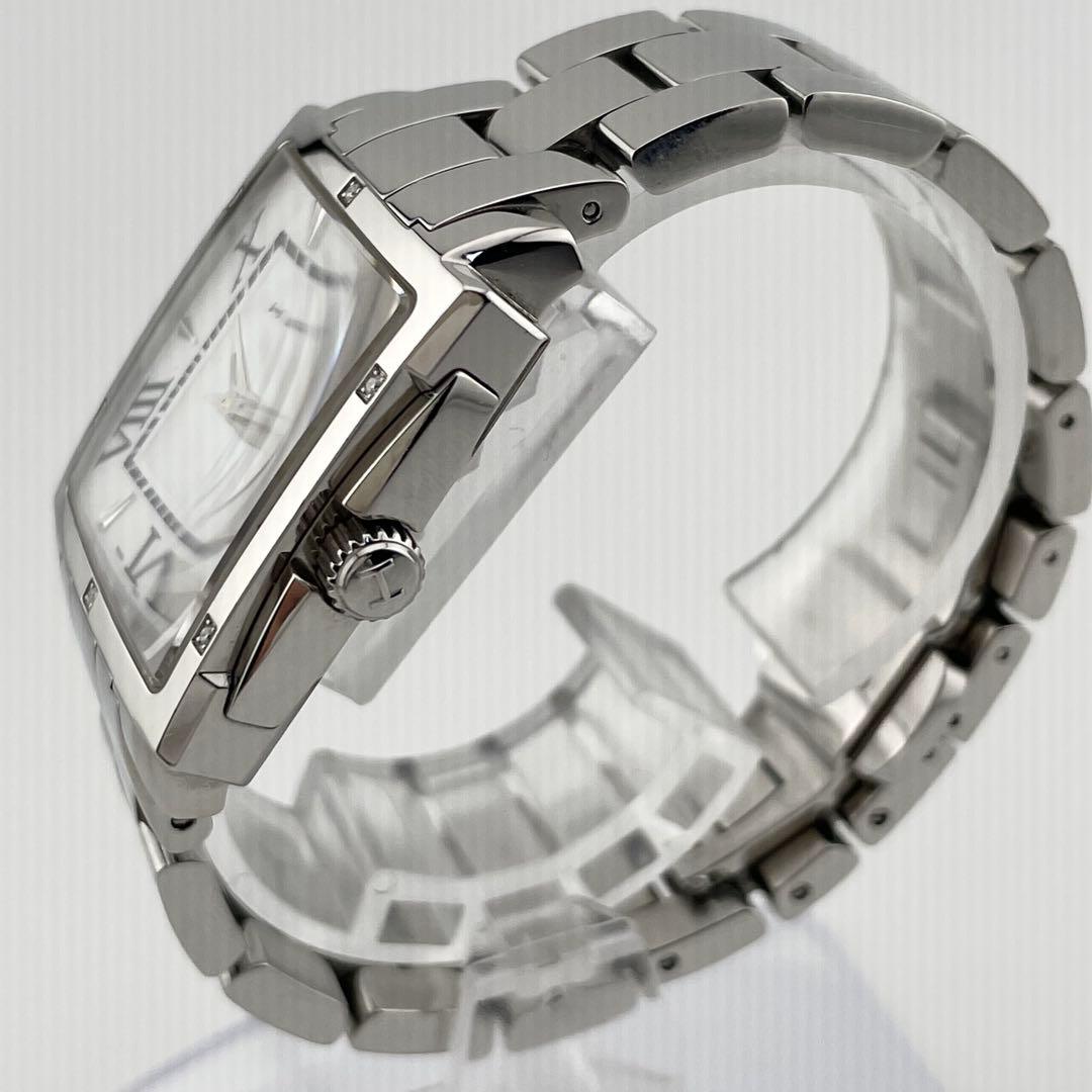 【稼働/新品電池】ハミルトン　ジャズマスター　スクエア　6P ダイヤ　シェル