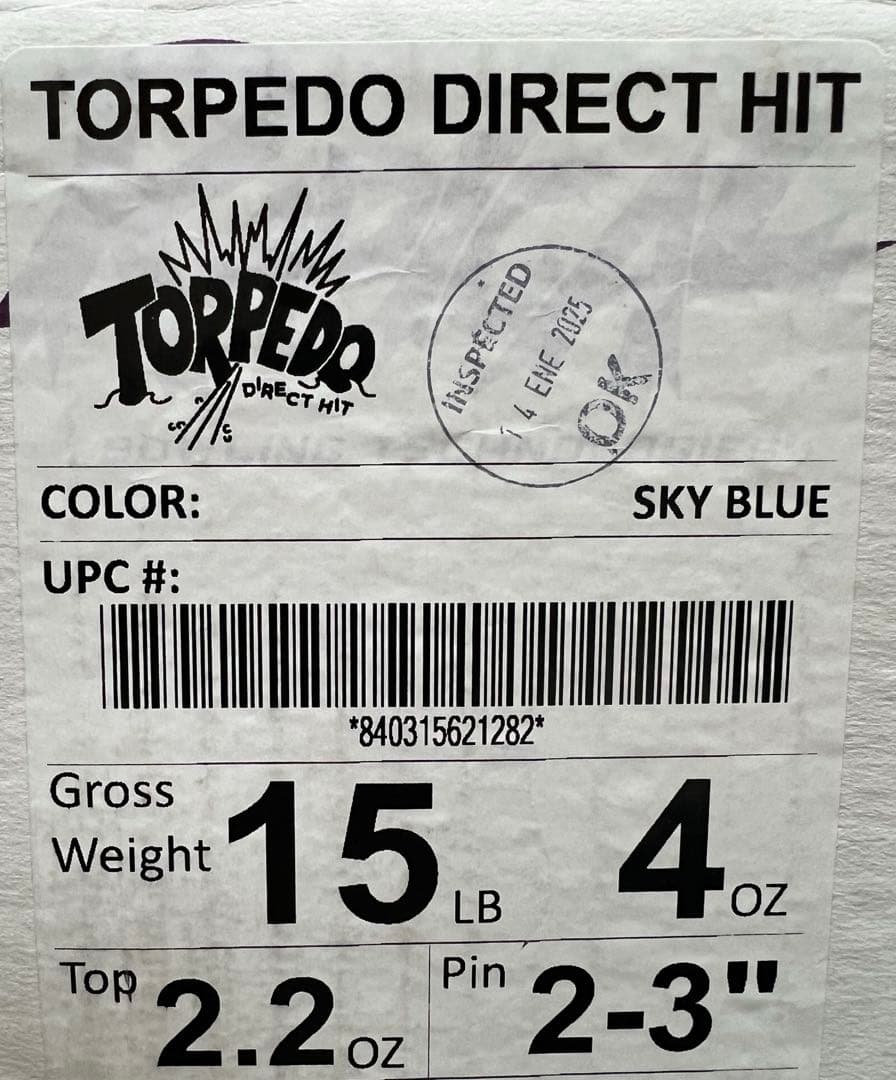 ボウリング　ラディカル　トーピドダイレクトヒット　15ポンド