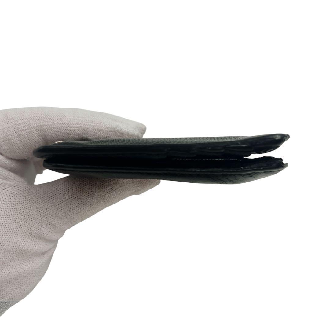 専用　PRADA レザー ブラック メンズ 折り財布 7583