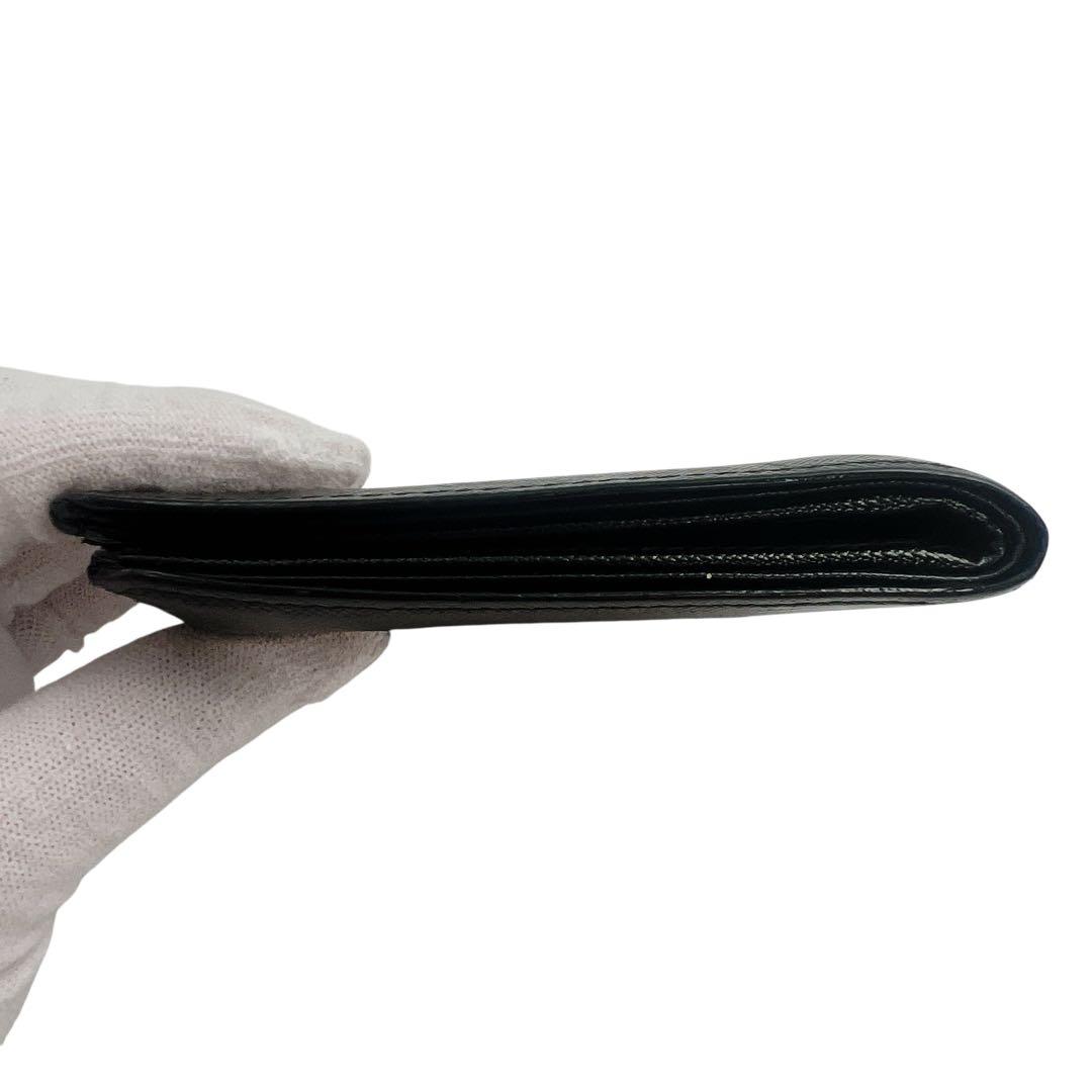 専用　PRADA レザー ブラック メンズ 折り財布 7583