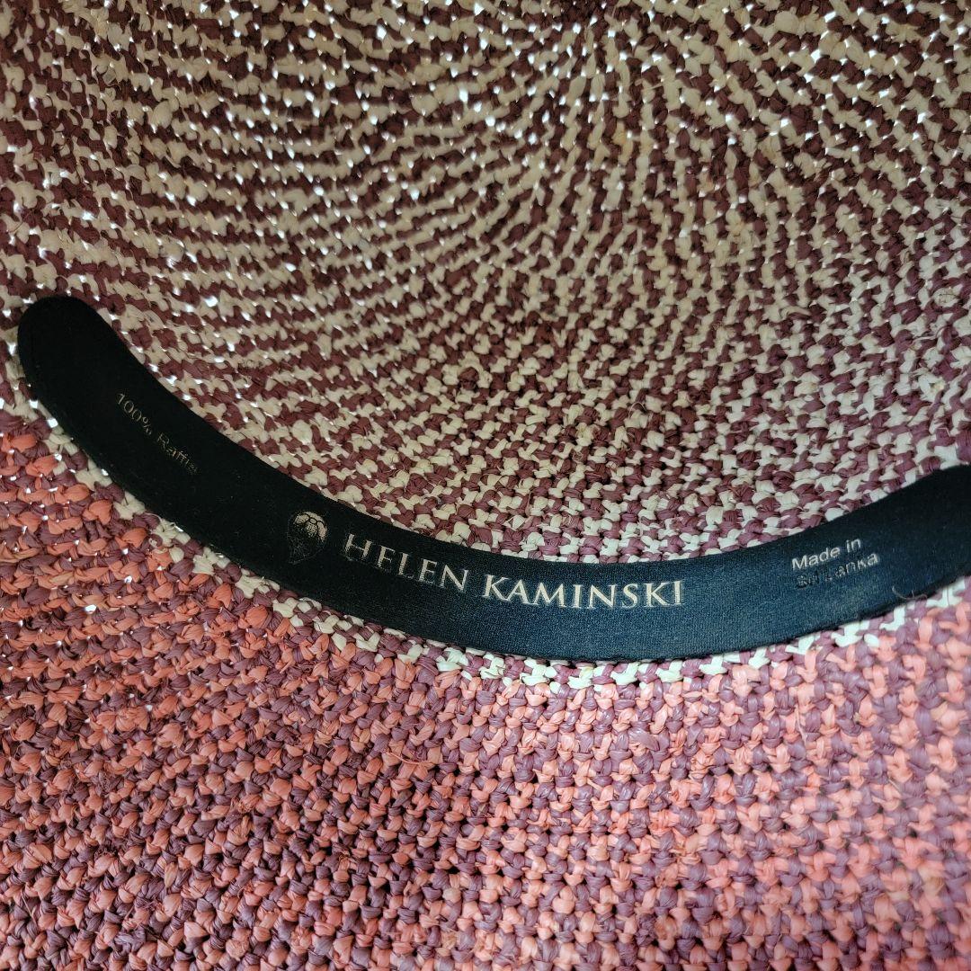 美品 バイカラー ヘレンカミンスキー PROVANCE8 ラフィアハット