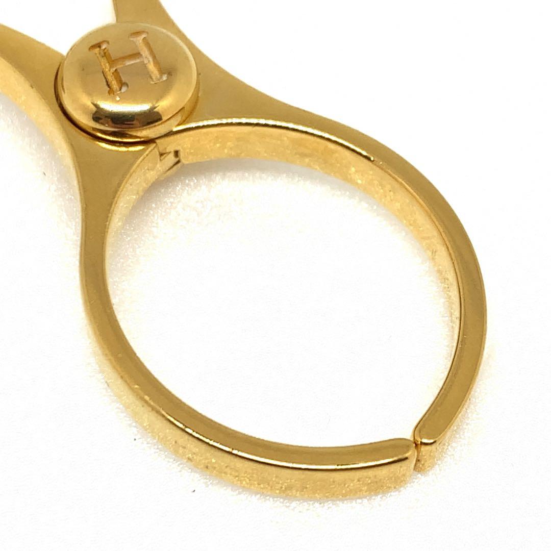 エルメス フィルー 手袋 グローブホルダー ゴールド 019561