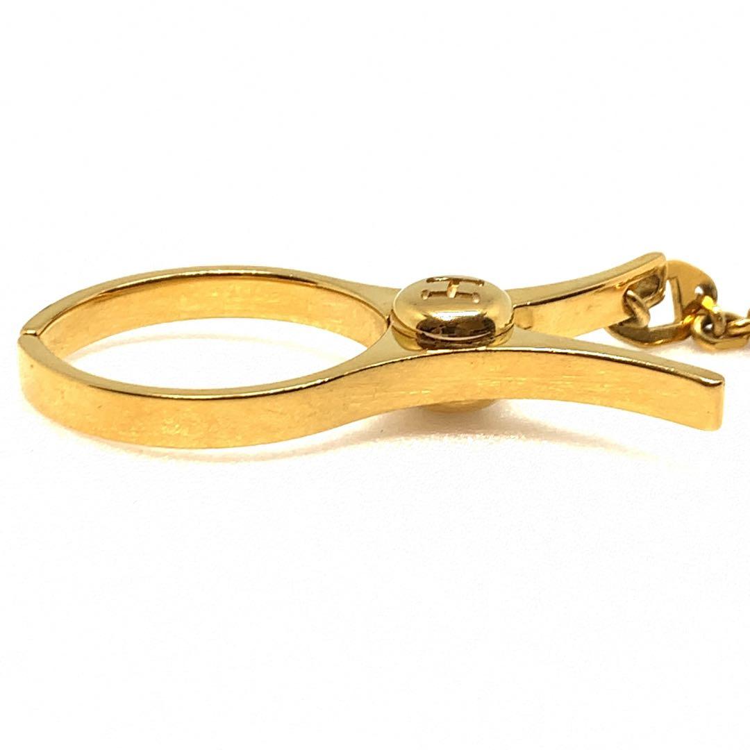 エルメス フィルー 手袋 グローブホルダー ゴールド 019561