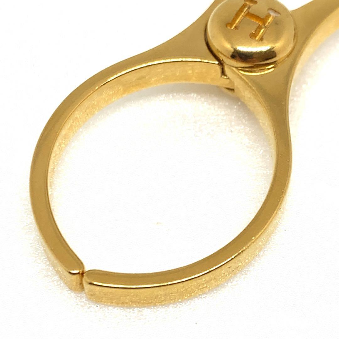 エルメス フィルー 手袋 グローブホルダー ゴールド 019561