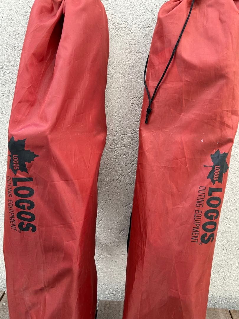【中古】LOGOS ロゴス 難燃BRICK・キングあぐらチェア×2脚