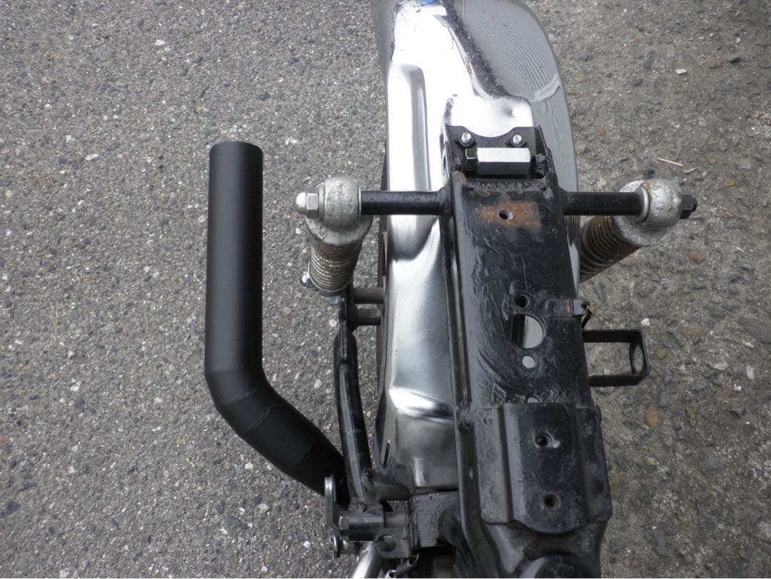 しーちゃん出品。モンキー 鉄管マフラー　ベーシック改/ワイド