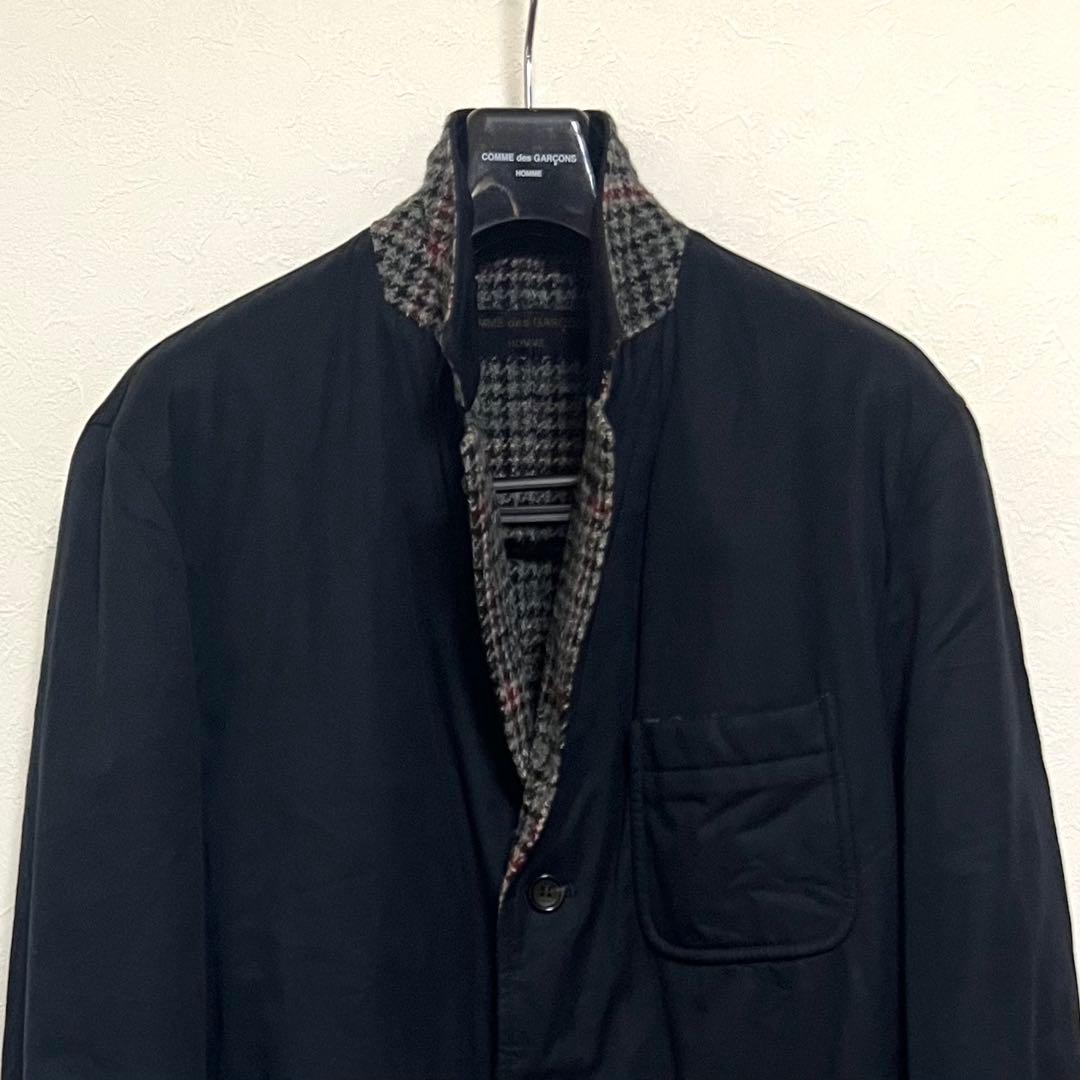 【美品】コムデギャルソンオム　綿×チェックダブルフェイスジャケット　リバーシブル