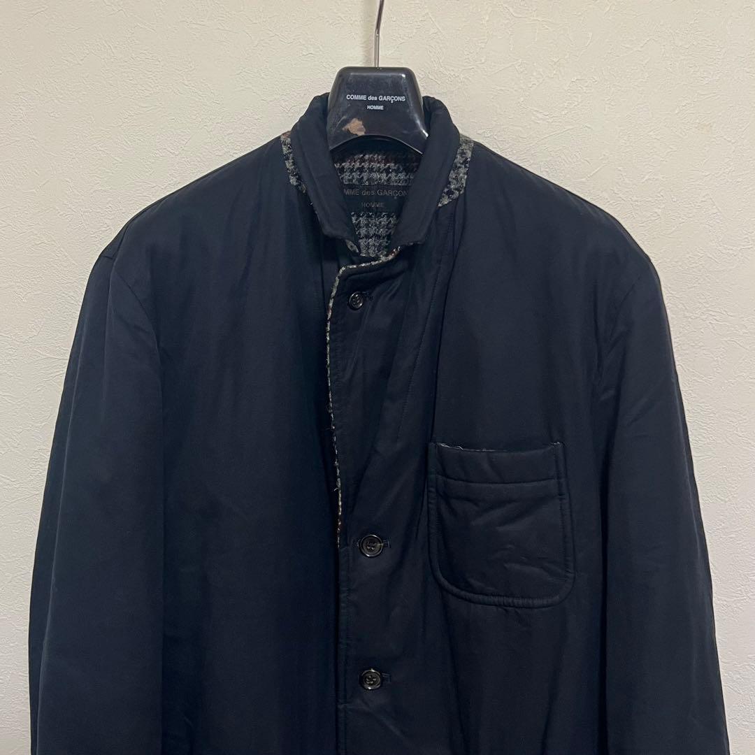 【美品】コムデギャルソンオム　綿×チェックダブルフェイスジャケット　リバーシブル