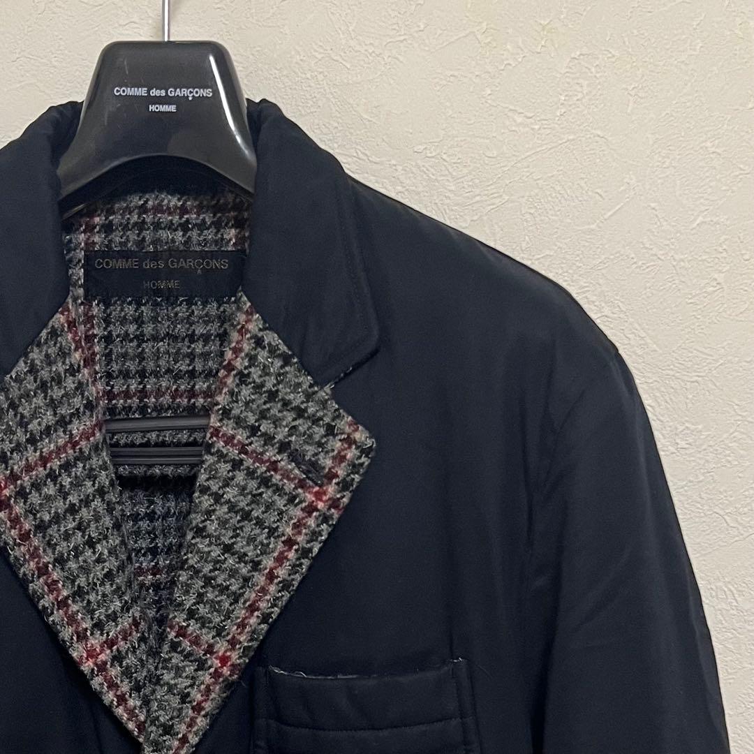 【美品】コムデギャルソンオム　綿×チェックダブルフェイスジャケット　リバーシブル