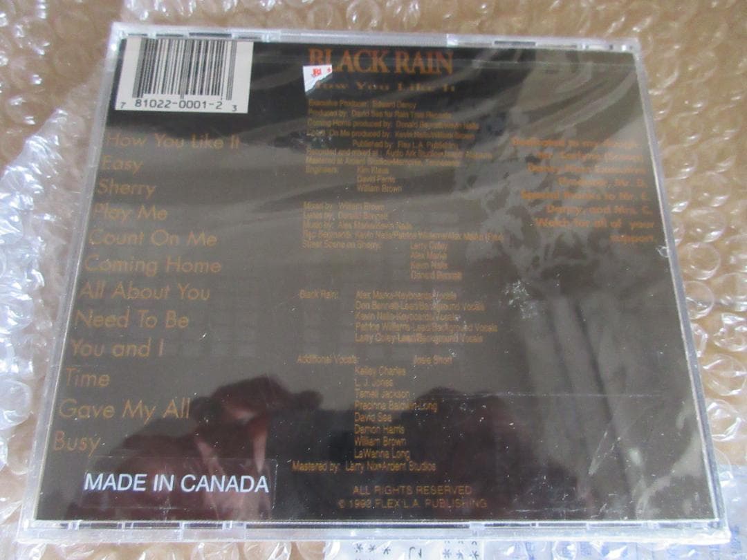 新品CD BLACK RAIN How You 激レア