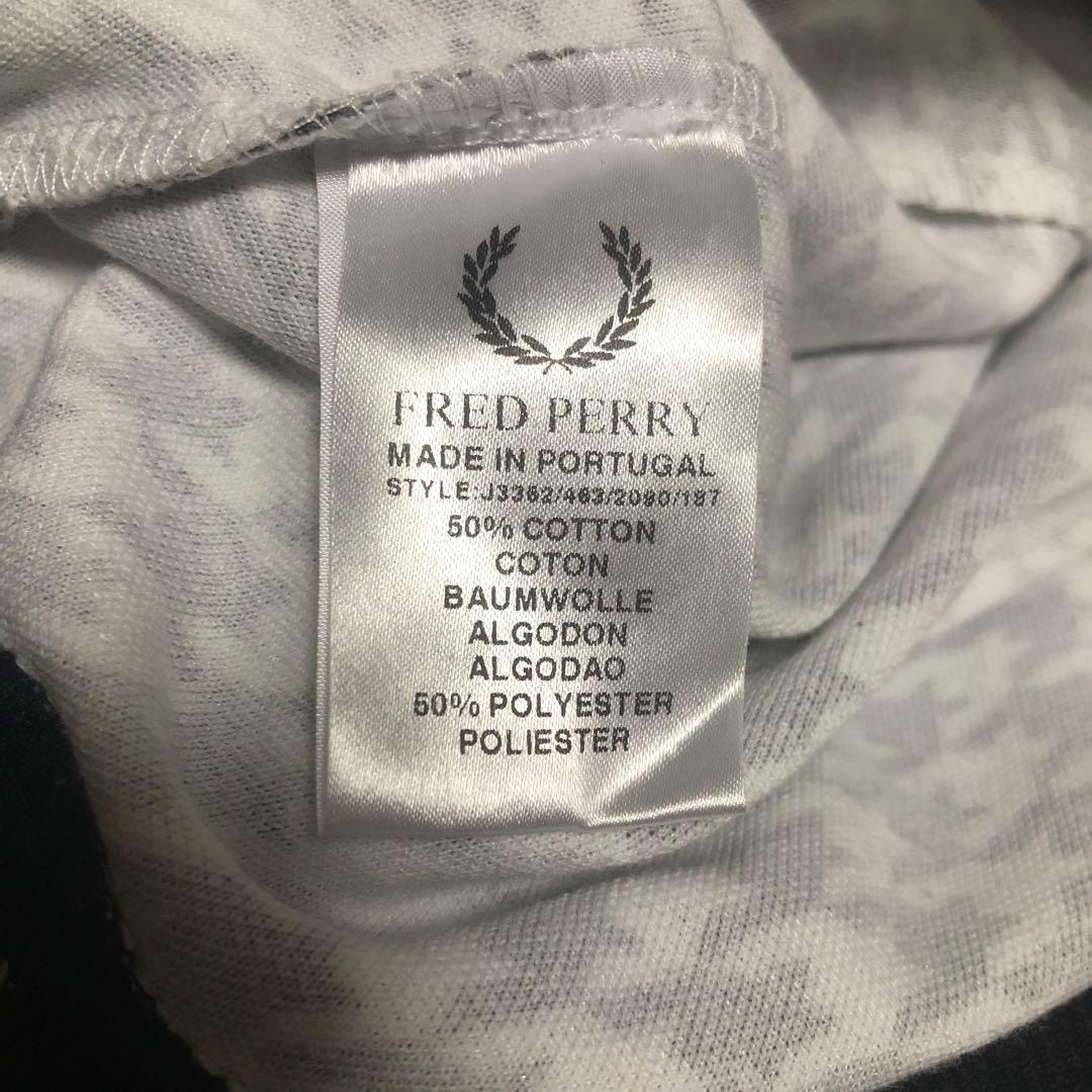 フレッドペリー ジャージ 上着 トラックジャケット チェック柄 千鳥格子柄