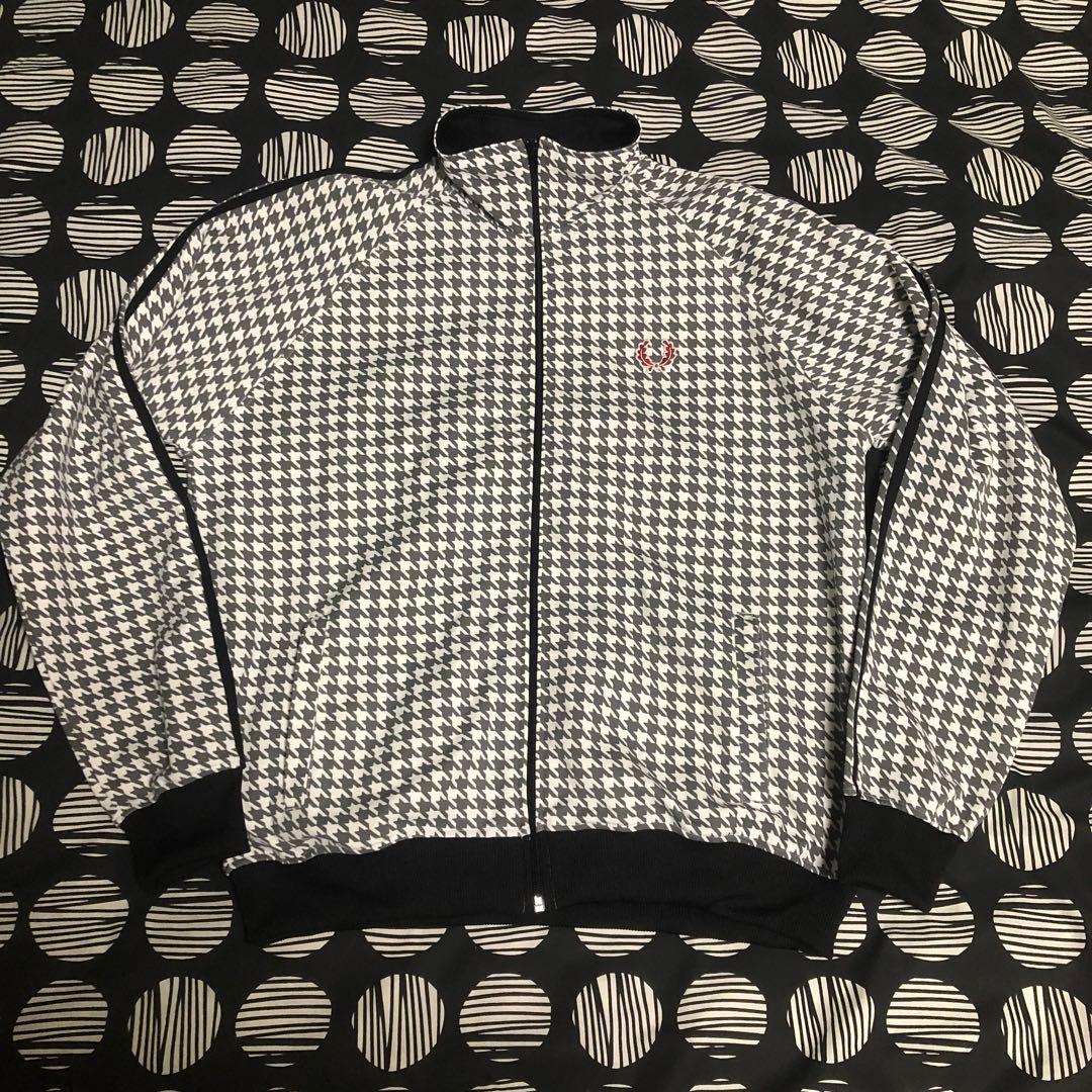 フレッドペリー ジャージ 上着 トラックジャケット チェック柄 千鳥格子柄