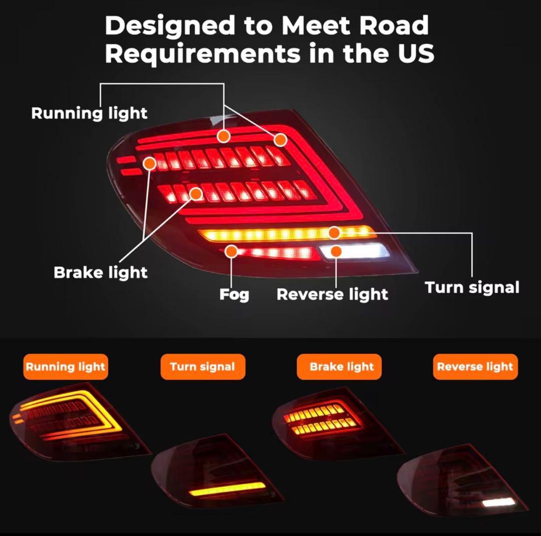 ブ*式様 メルセデス・ベンツ Cクラス W204用　ナミックテールランプ
