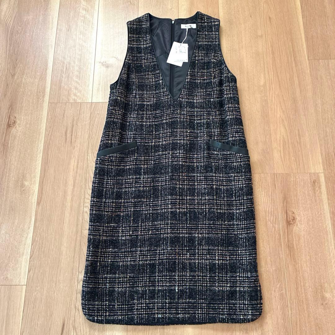 【新品未使用・タグ付き】PINORE ピノーレ ツィード ジャンパースカート