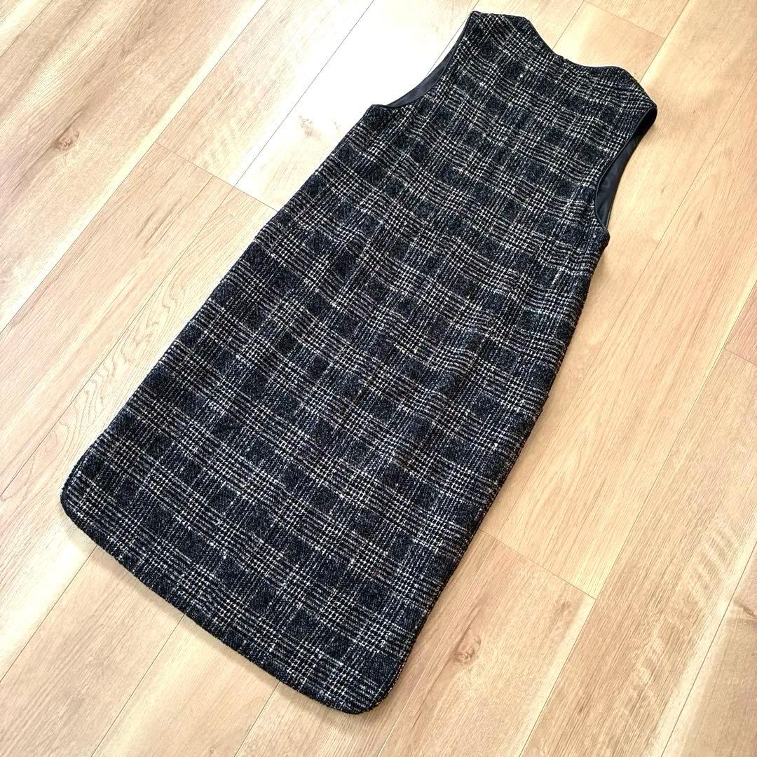 【新品未使用・タグ付き】PINORE ピノーレ ツィード ジャンパースカート