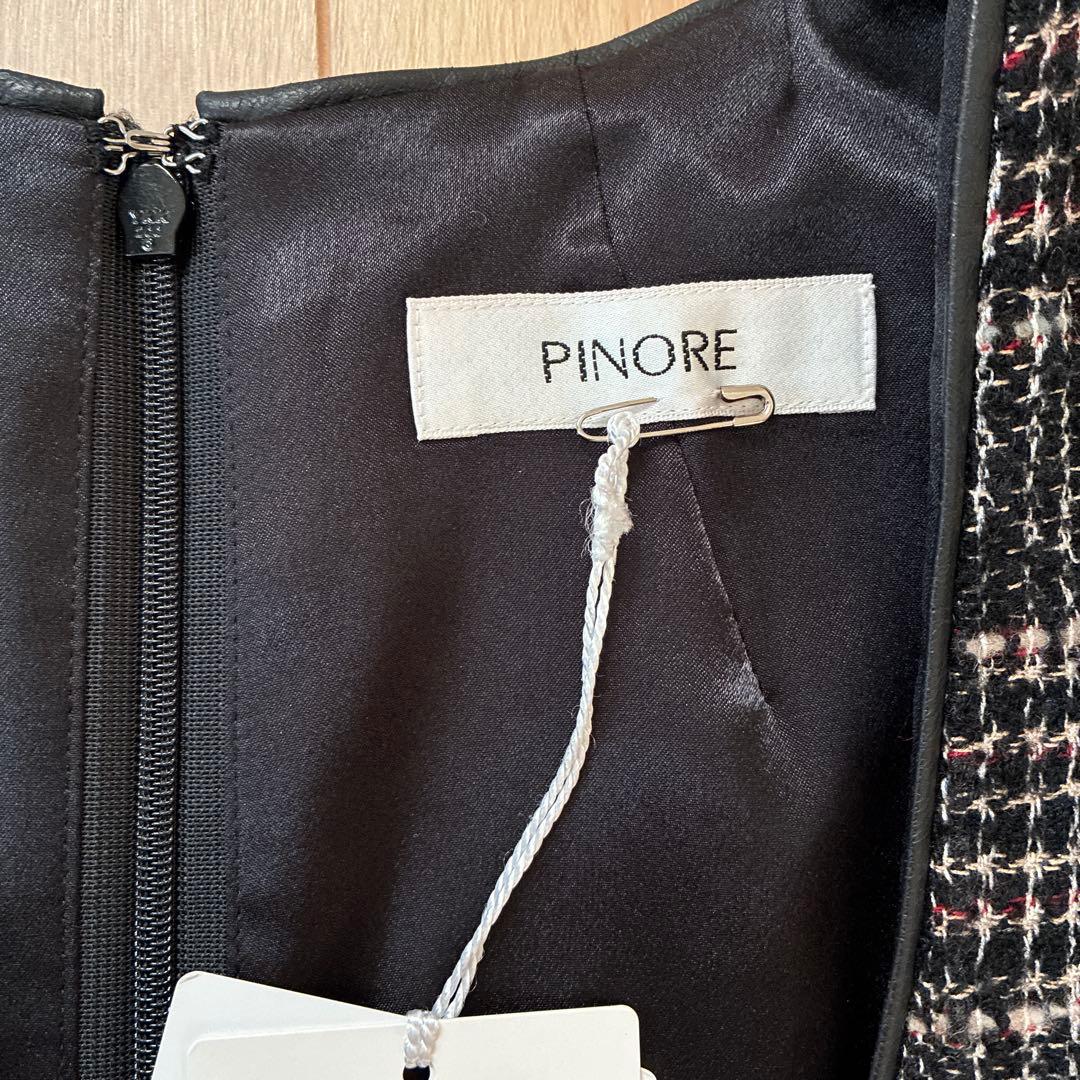 【新品未使用・タグ付き】PINORE ピノーレ ツィード ジャンパースカート
