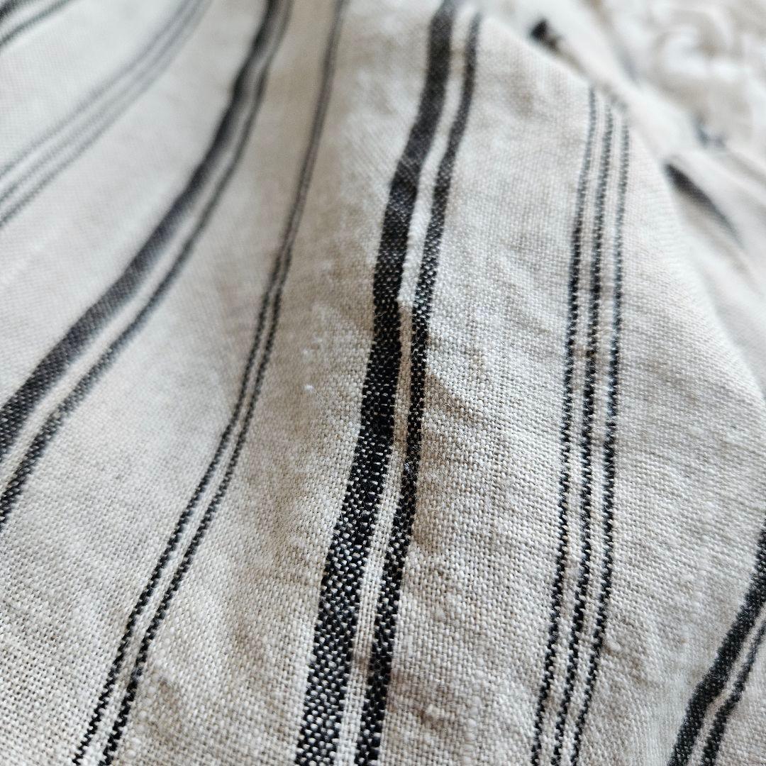 ICHI Antiquitès コットンリネン ワイドシャツチュニック