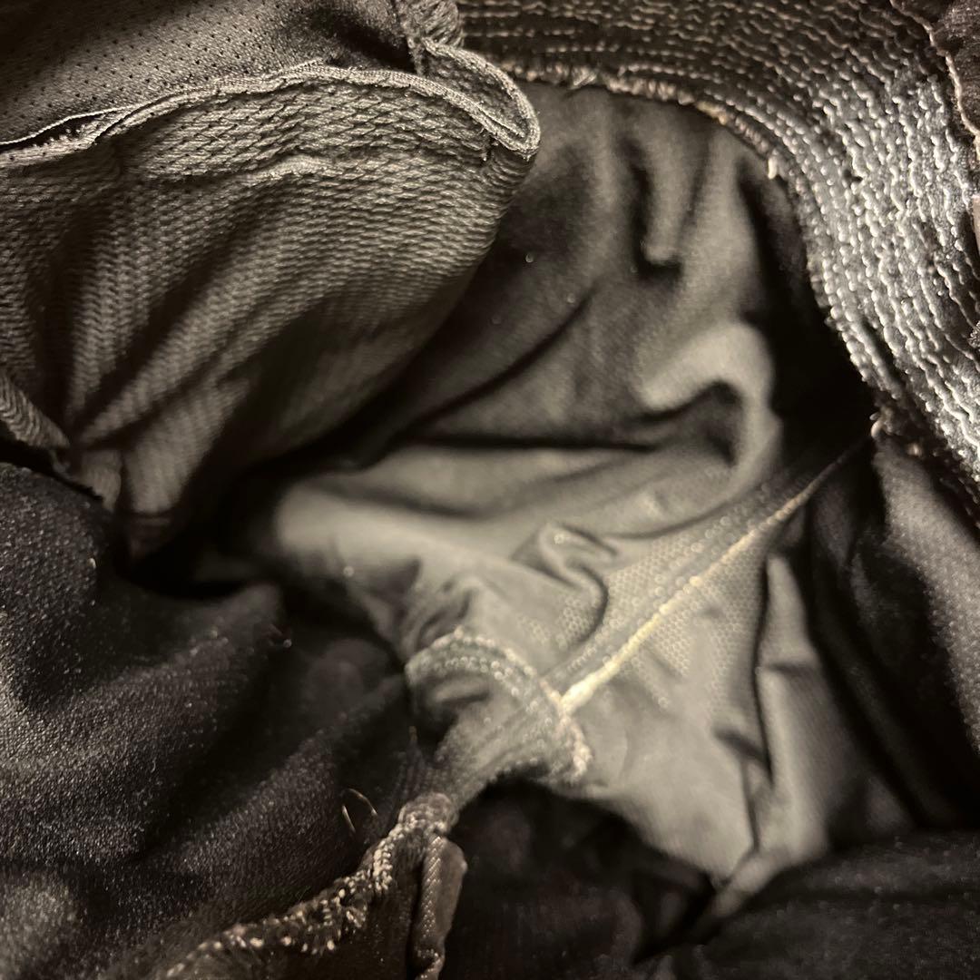 デグナーブラックデニムバイカーパンツM